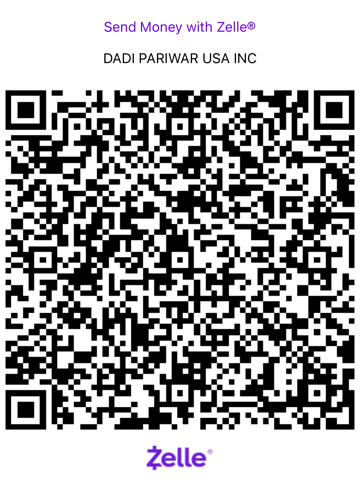 Zelle QR Code